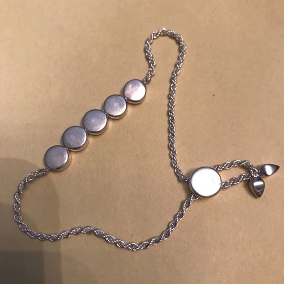 Silver Linear Bead Friendship Bracelet MONICA VINADER - Picture 3 of 5